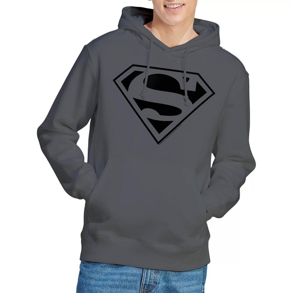 DC Comics Mono Superman Hoodie Charcoal