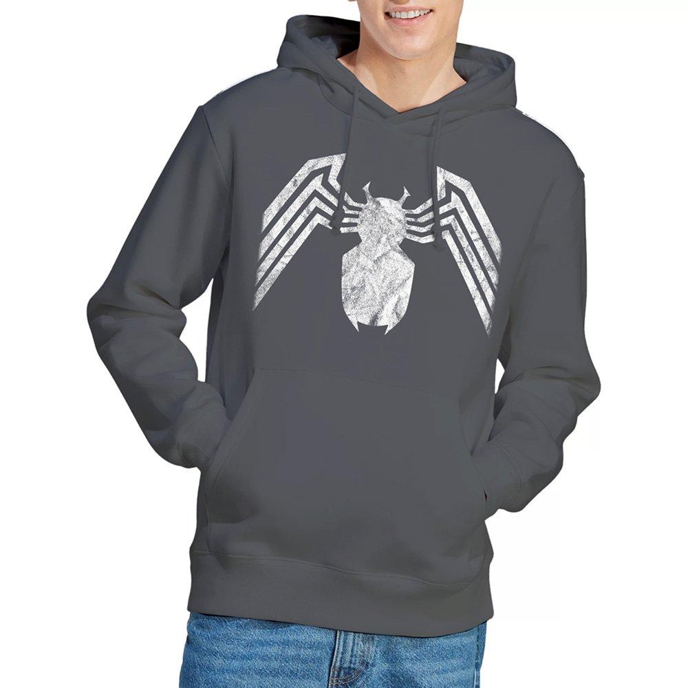 Grey - Marvel - Venom Emblem Hoodie - 1