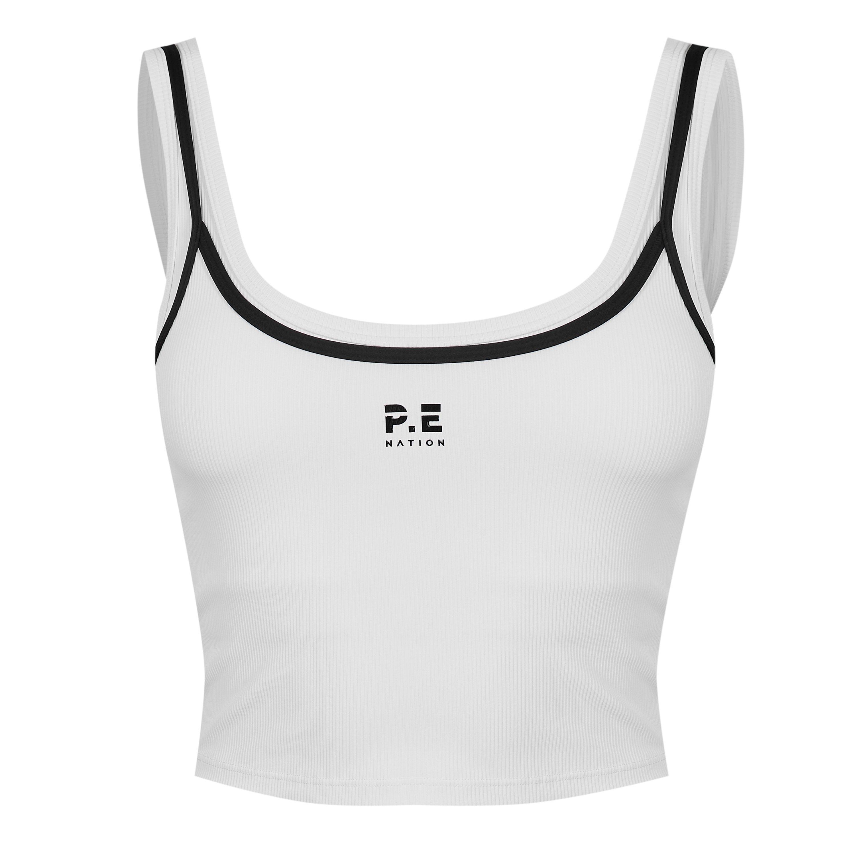 Optic White - PE Nation - Layered Tank Top - 1