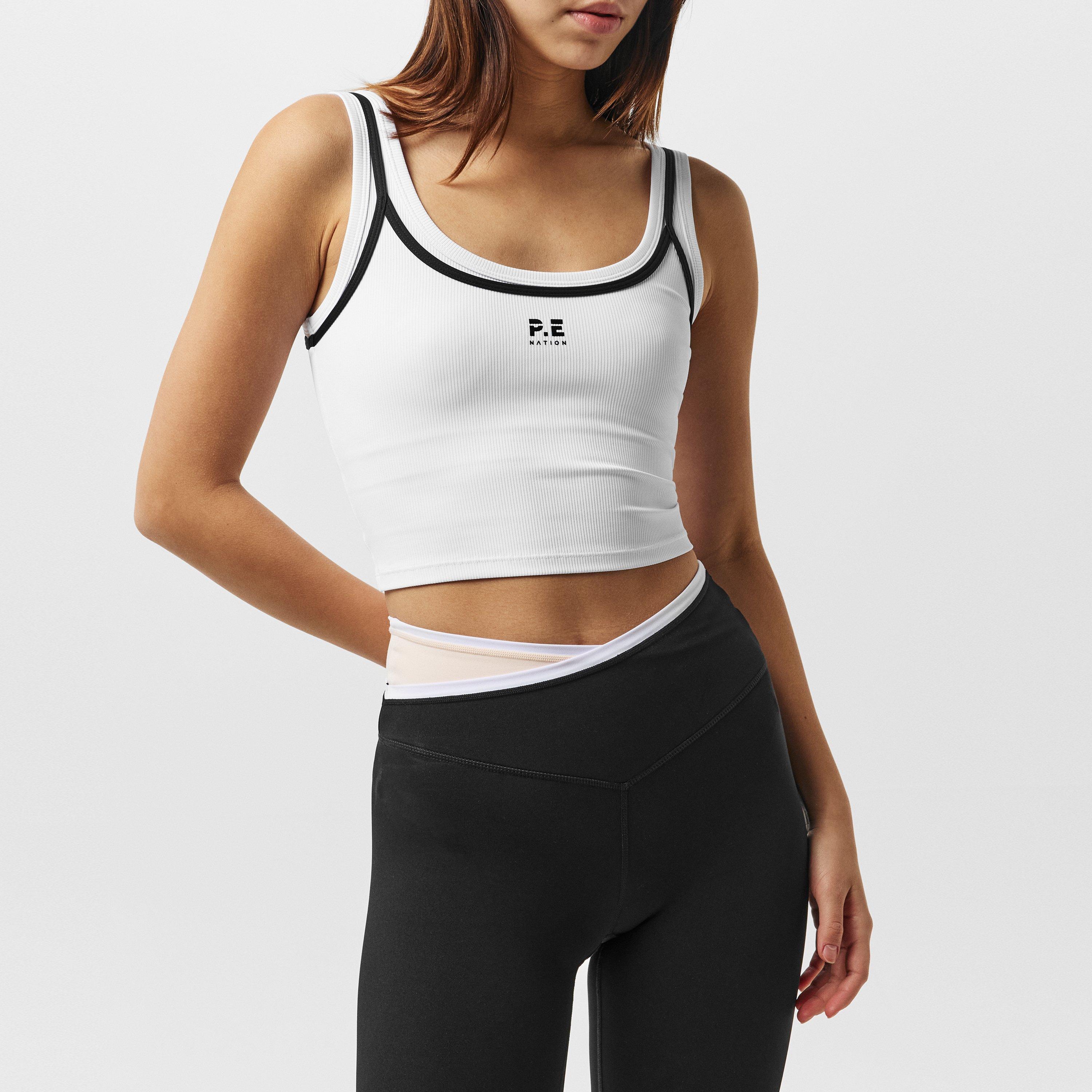 Optic White - PE Nation - Layered Tank Top - 3