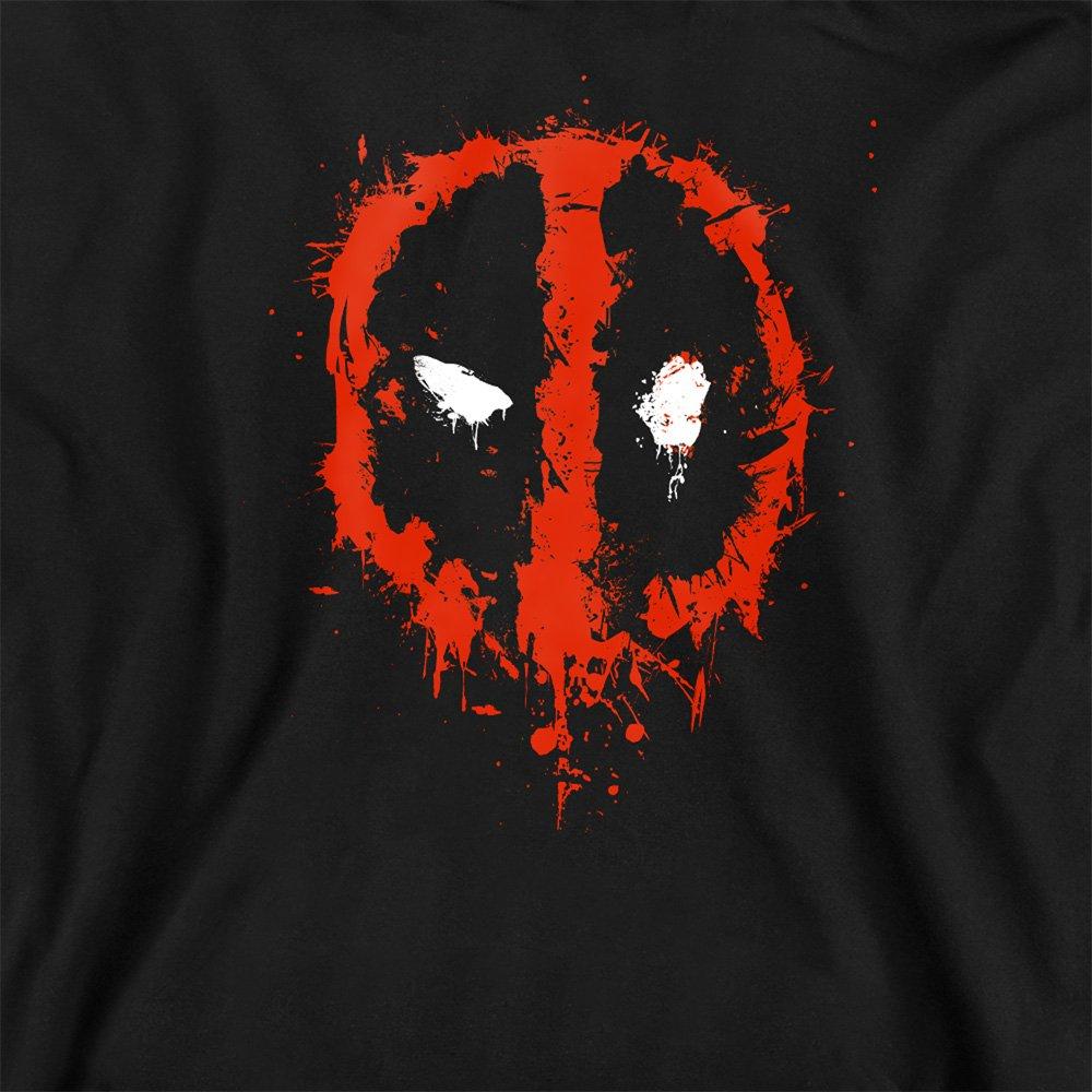 Black - Marvel - Deadpool Paint Logo Sweatshirt - 2