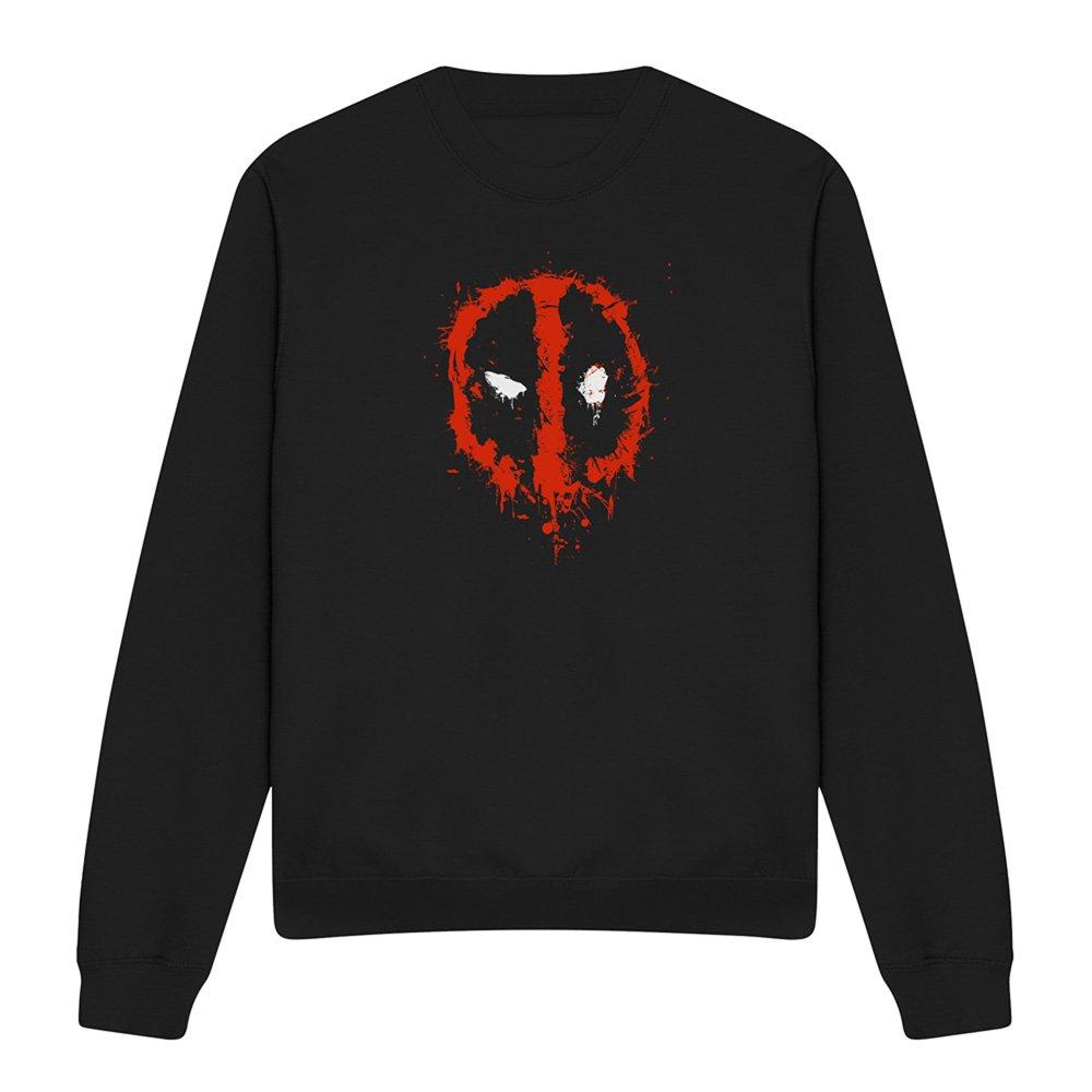 Black - Marvel - Deadpool Paint Logo Sweatshirt - 4
