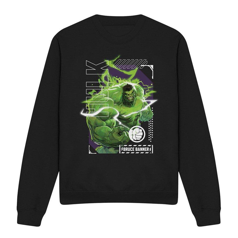 Black - Marvel - Rivals Bruce Banner Hulk Smash Sweatshirt Black - 4