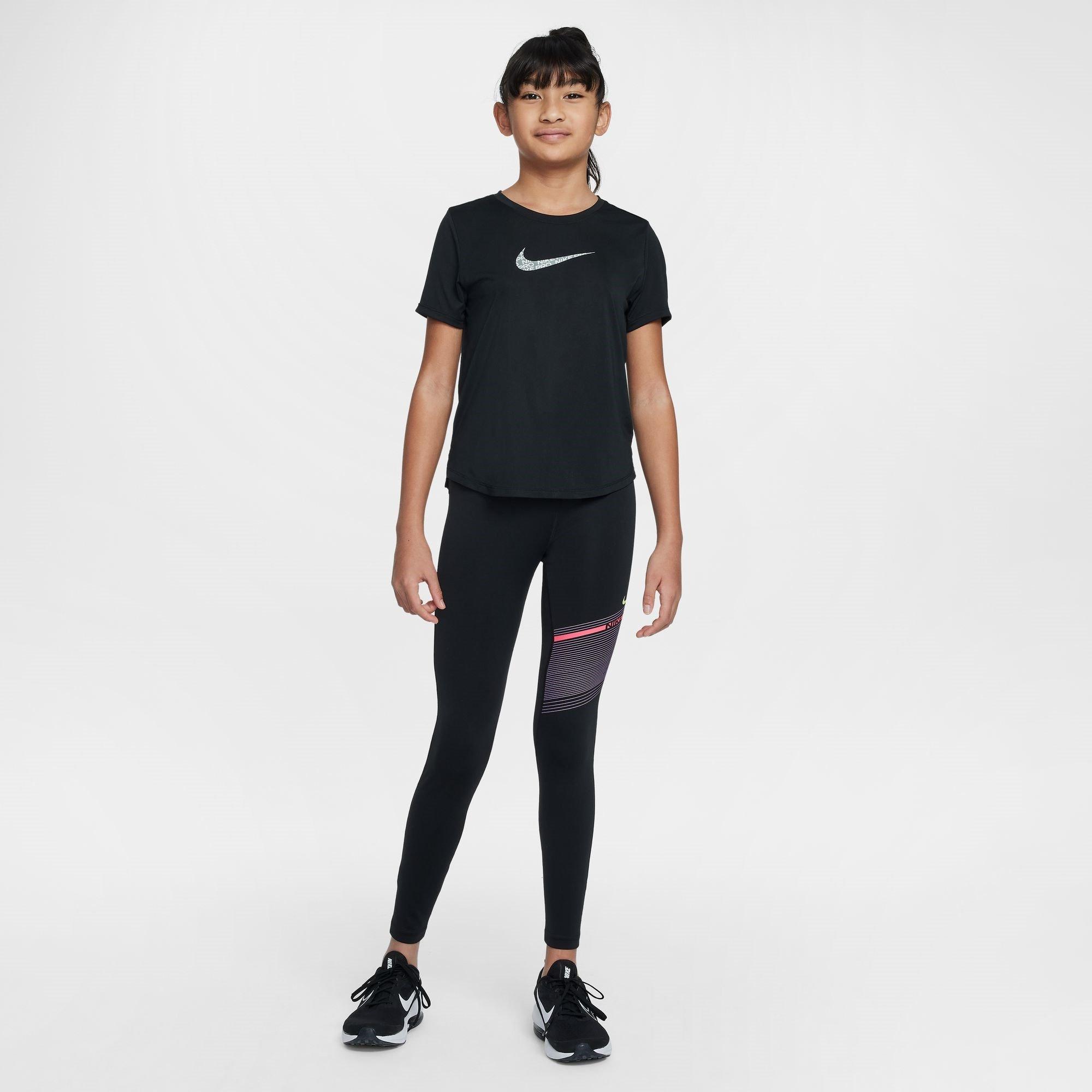 Nero/Multicolore - Nike - Dri-FIT Mid-Rise Leggings Juniors - 6