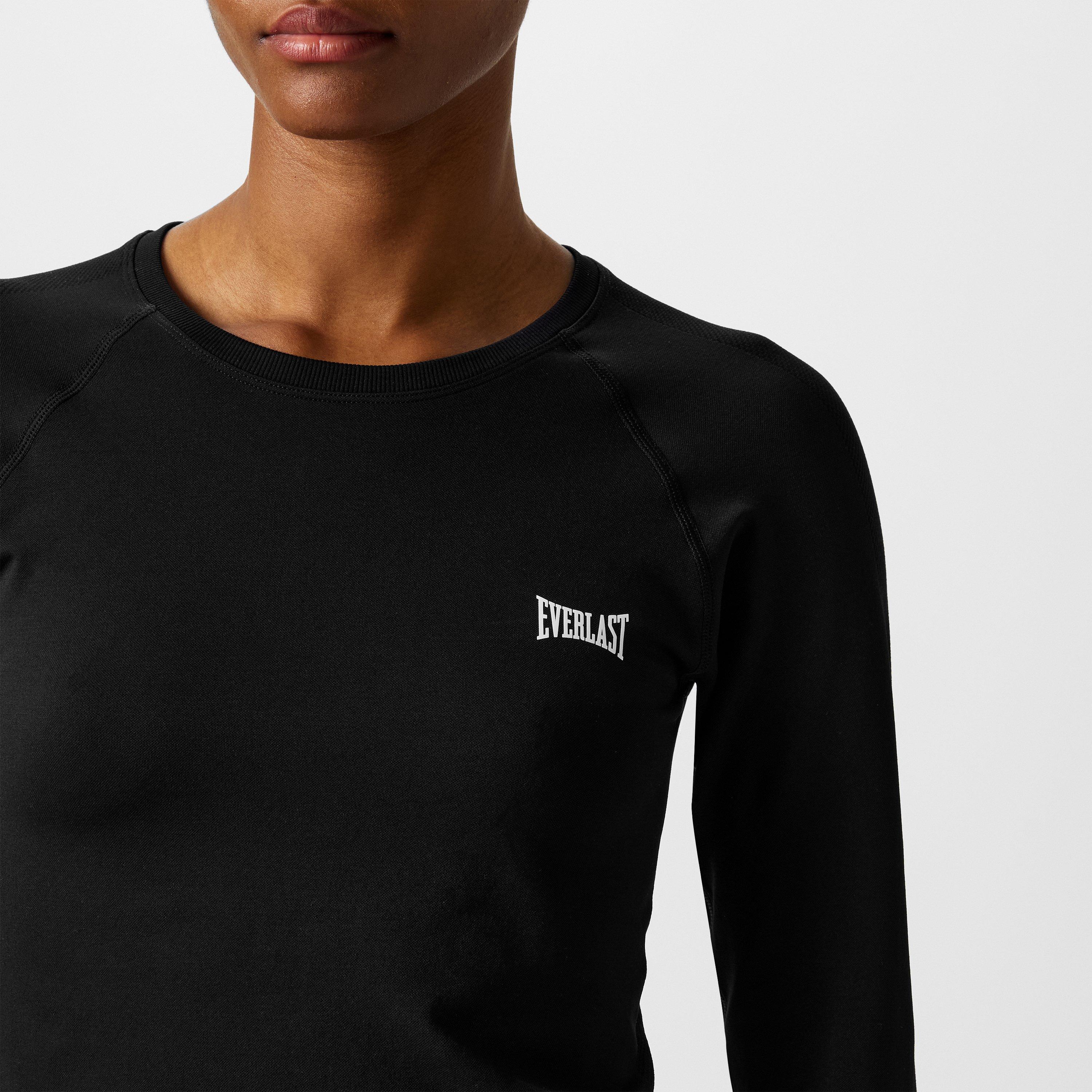 Black - Everlast - Long-Sleeve Performance Gym Top - 3