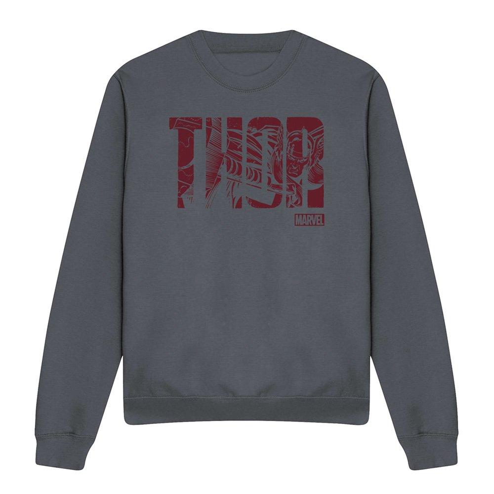 Grey - Marvel - Thor Text Sweatshirt - 4