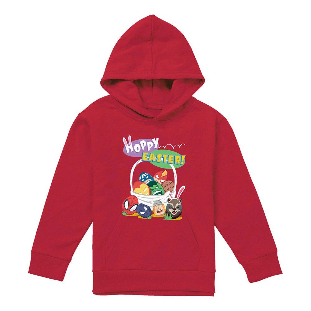 Red - Marvel - Marvel Heroes Hoppy Easter Eggs Youth Kids Pull-Ov - 1