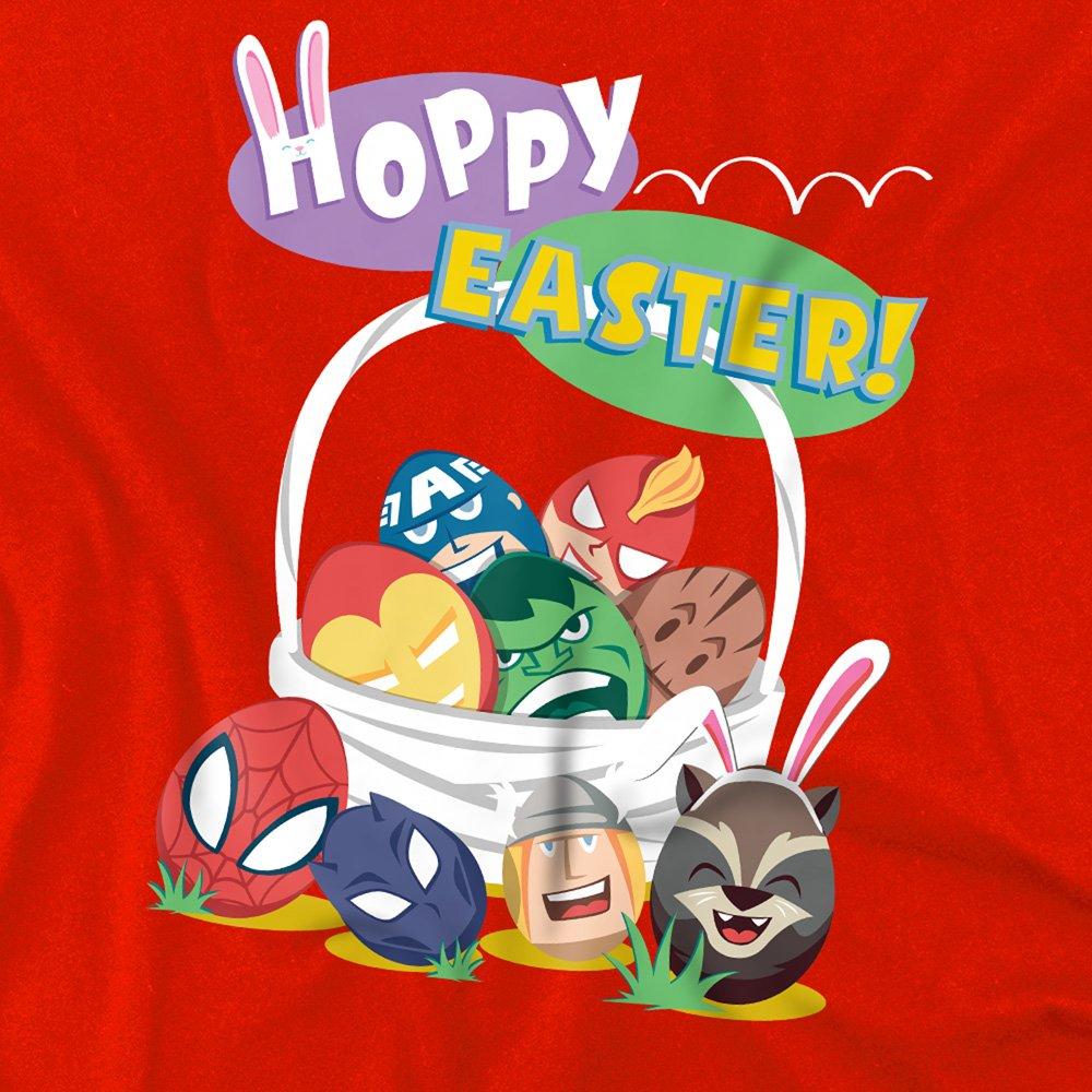 Red - Marvel - Marvel Heroes Hoppy Easter Eggs Youth Kids Pull-Ov - 2
