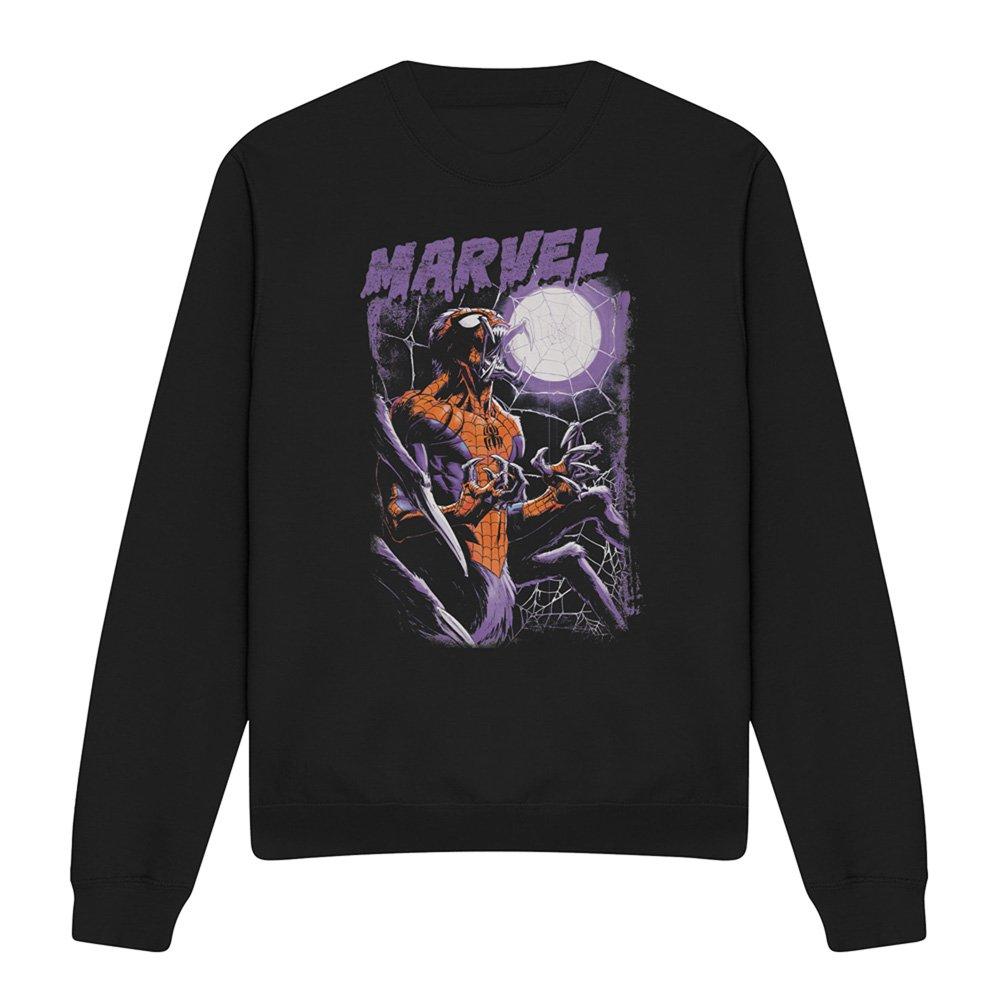 Black - Marvel - Halloween Manspider Roars Sweatshirt Black - 4