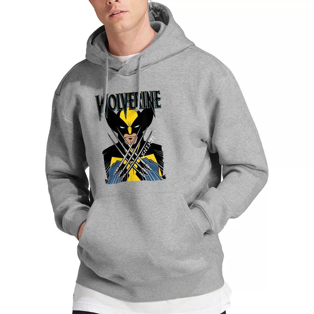 Light Grey - Marvel - X-Men Wolverine Action Hoodie Light Grey - 1