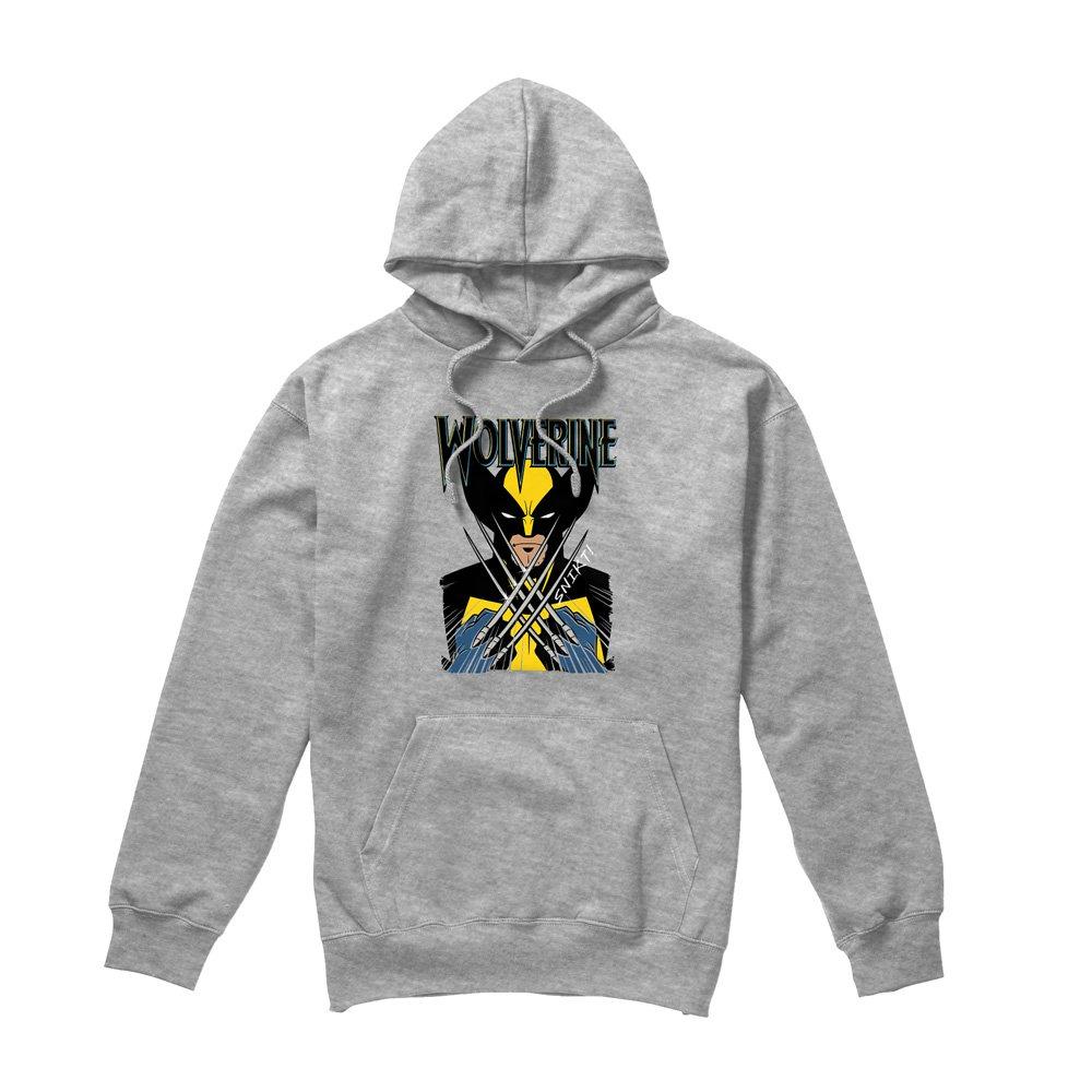 Light Grey - Marvel - X-Men Wolverine Action Hoodie Light Grey - 4