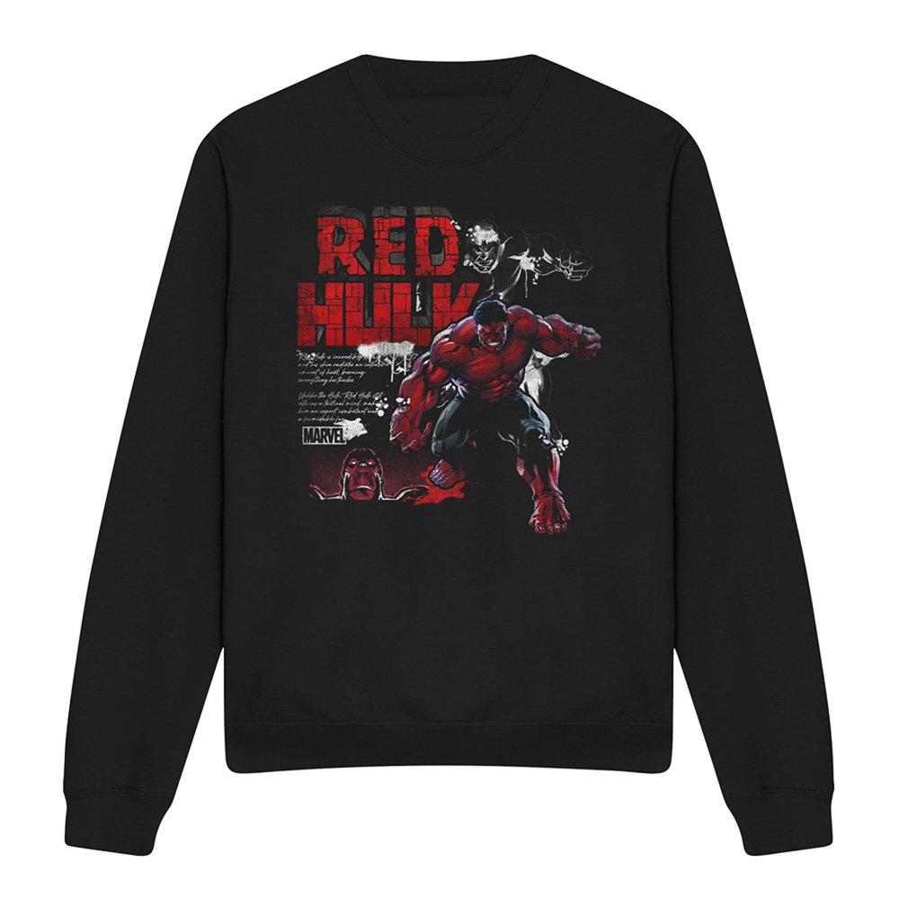 Black - Marvel - Captain America Brave New World Red Hulk Rage Swea - 4