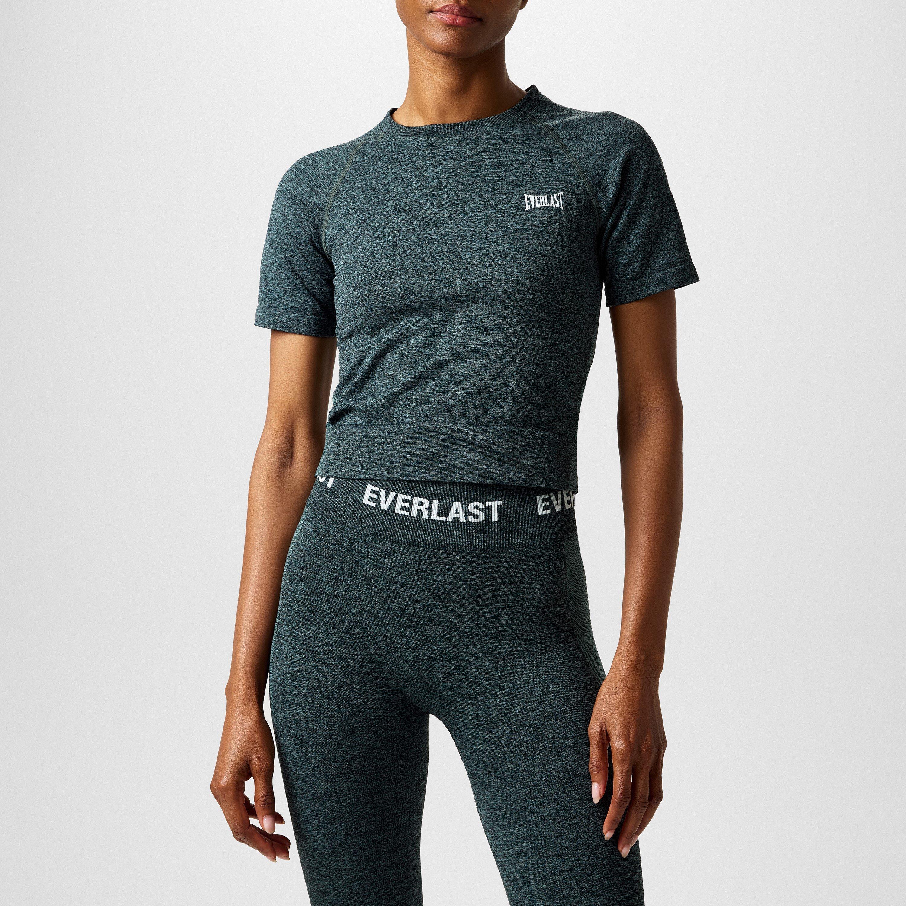 Green Marl - Everlast - Women's Short-Sleeve Performance Gym Top - 1