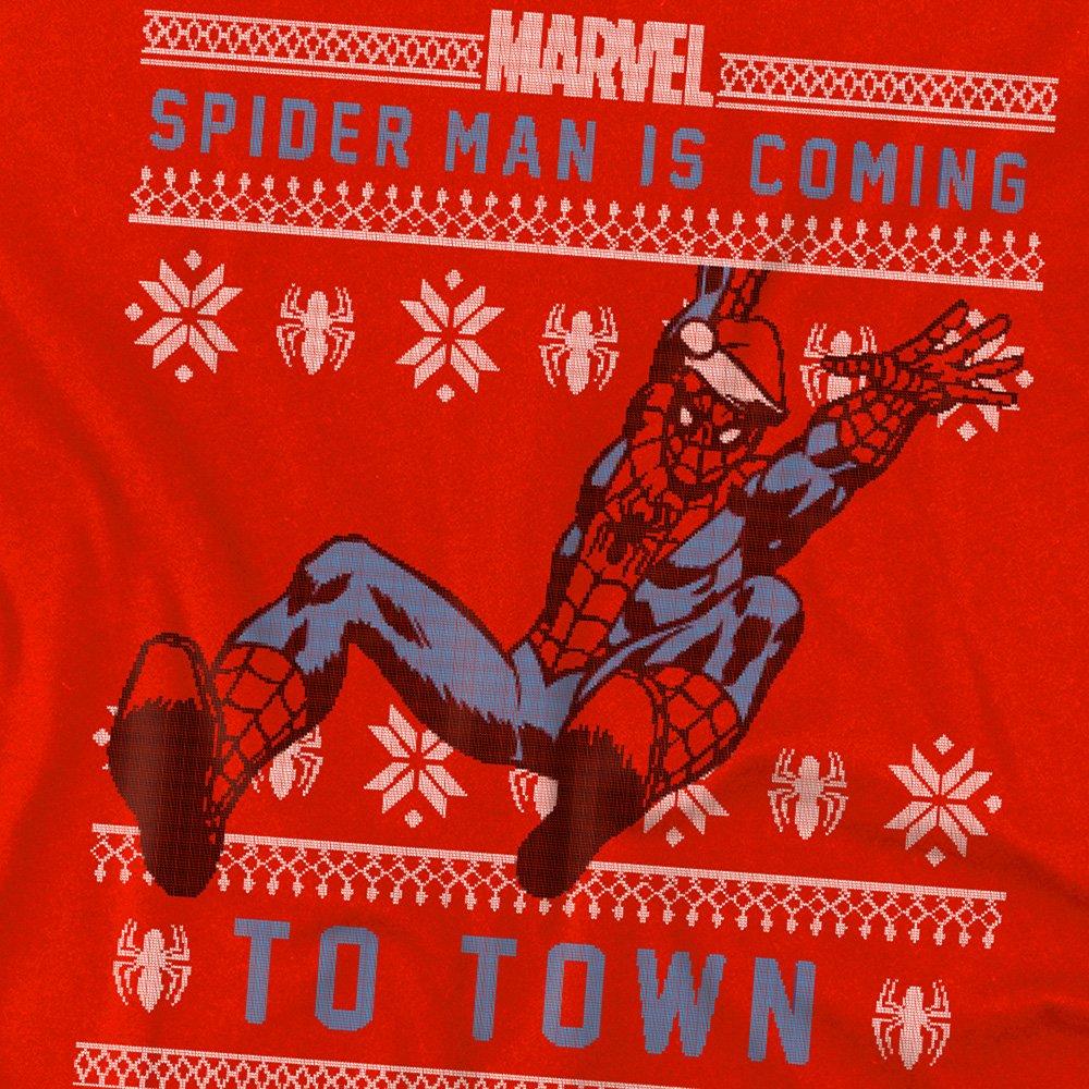 Red - Marvel - Spiderman Christmas Jumper Kids Sweatshirt Red - 2