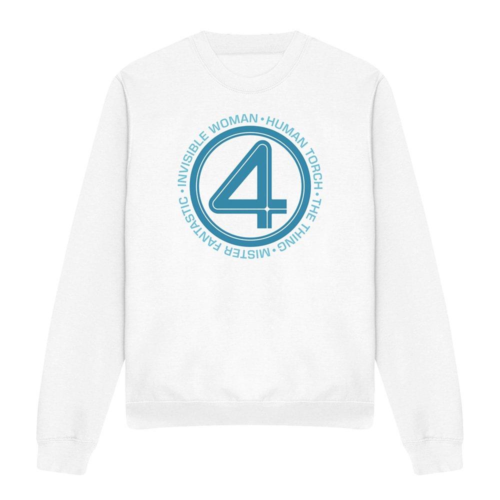White - Marvel - Fantastic Four Superhero Team Sweatshirt White - 4