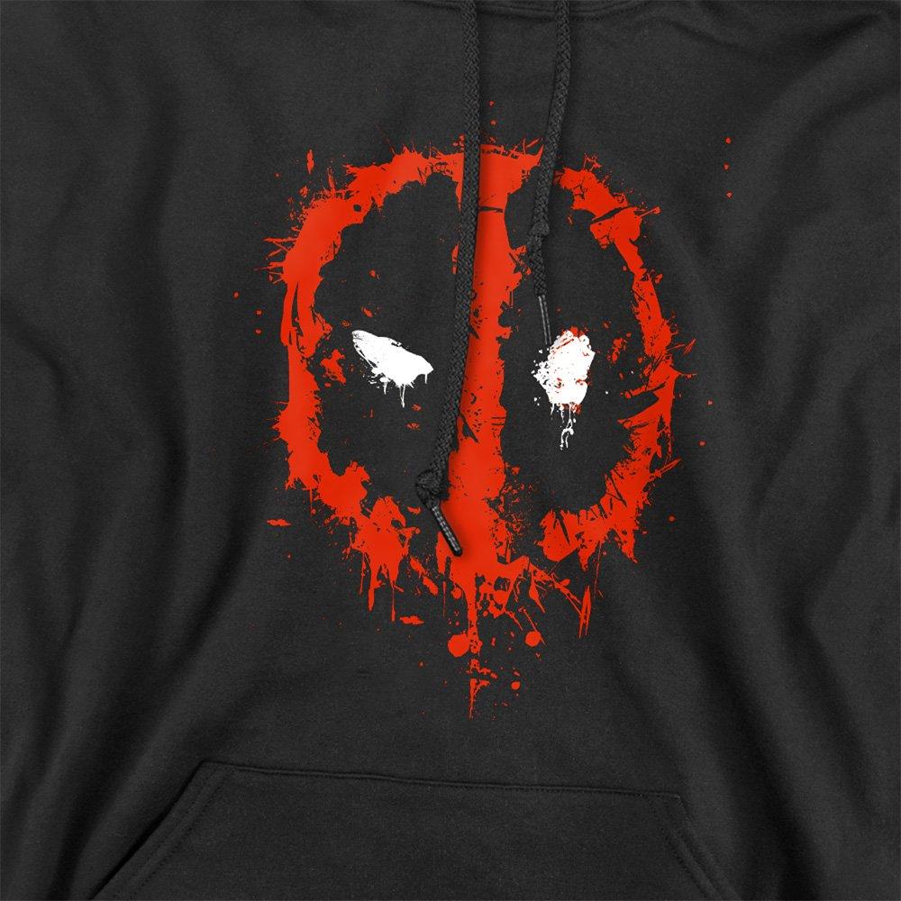 Black - Marvel - Deadpool Paint Logo Hoodie - 2