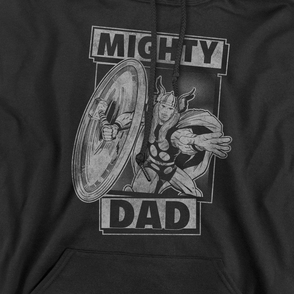 Black - Marvel - Thor Fathers Day Mighty Dad Hoodie - 2
