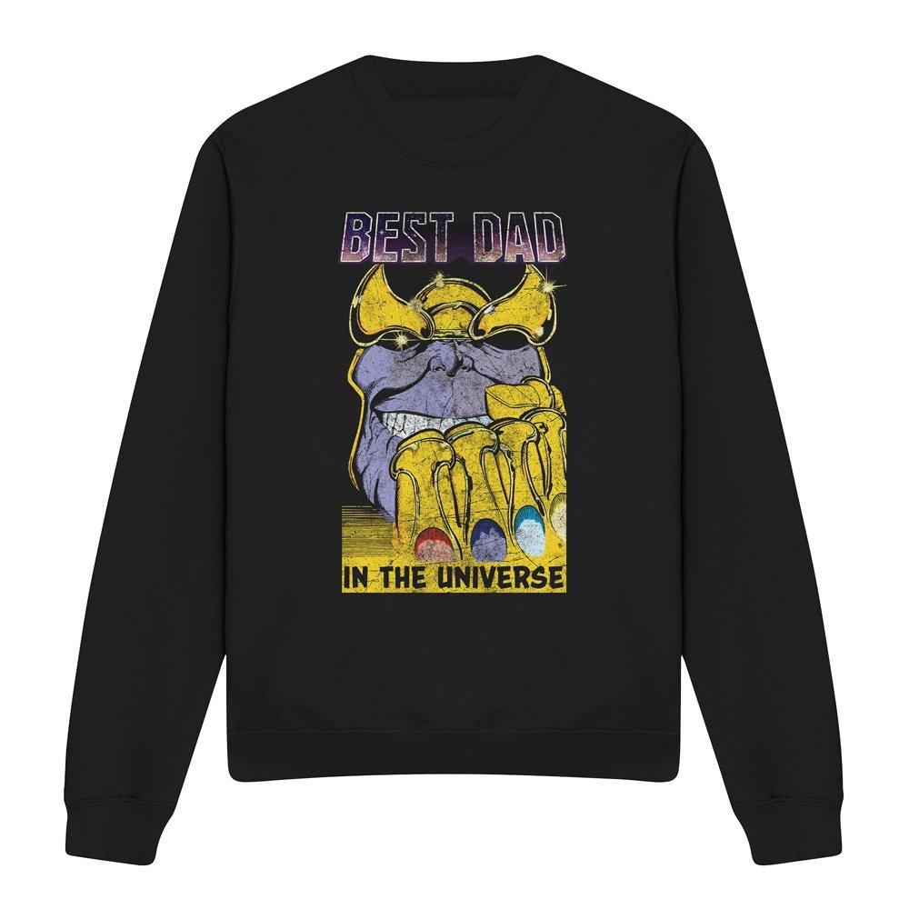 Black - Marvel - Thanos Best Dad Universe Sweatshirt Black - 4