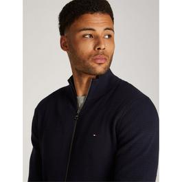 Tommy Hilfiger Refined Structure Full Zip Sweater