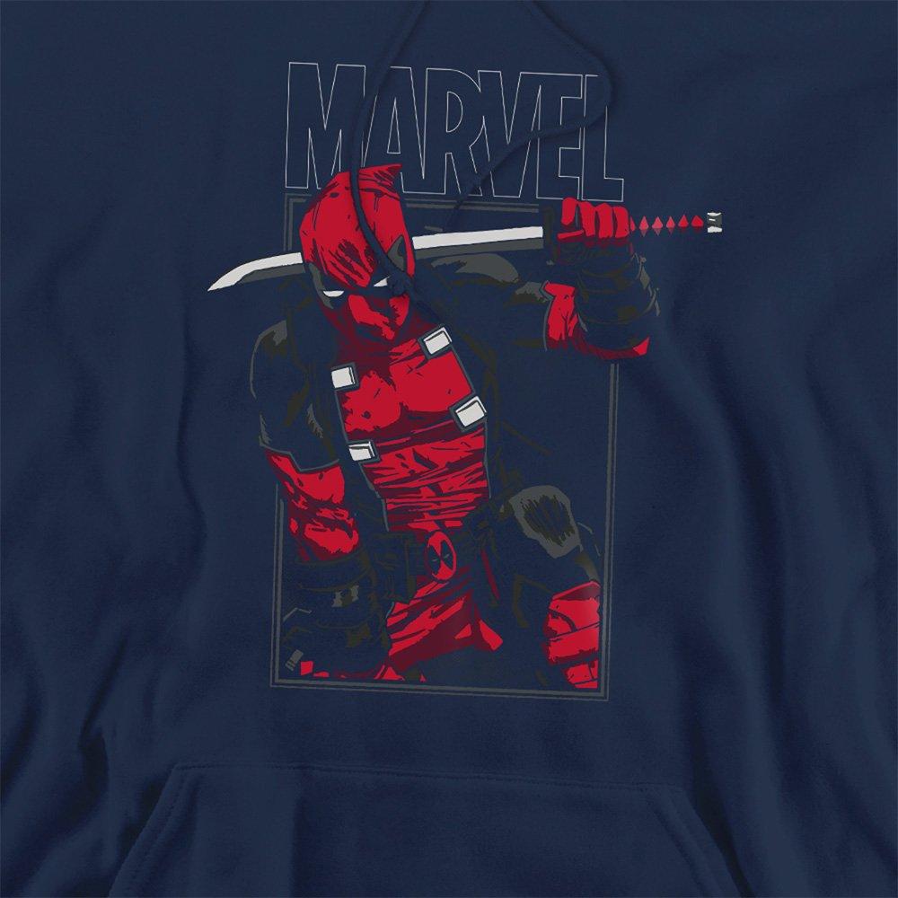 Navy - Marvel - Deadpool Sword Hoodie - 2