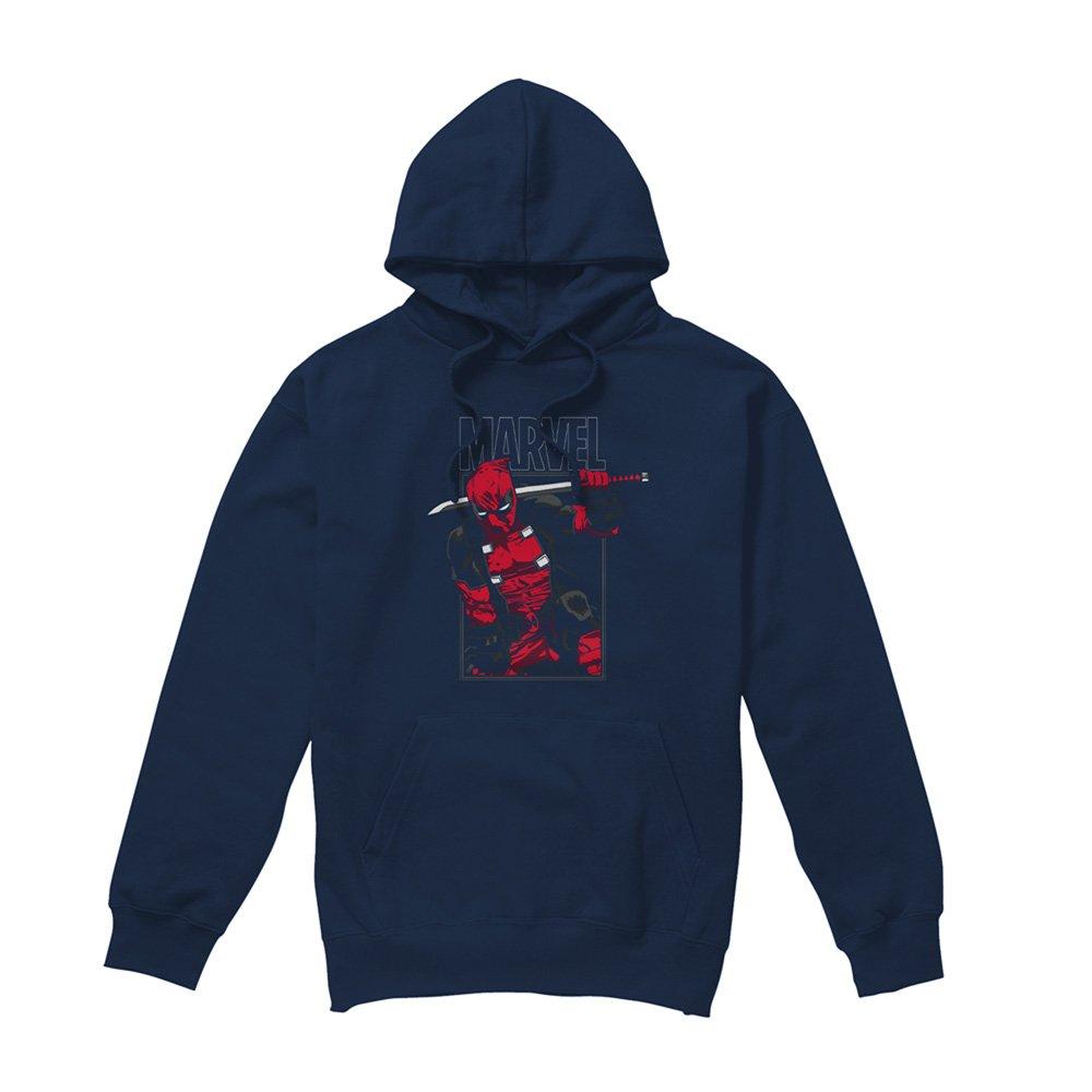 Navy - Marvel - Deadpool Sword Hoodie - 4