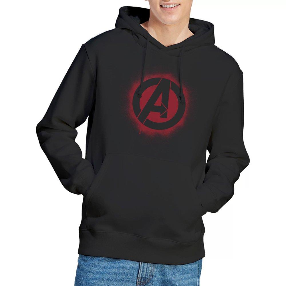 Black - Marvel - Avengers Stencil Logo Mens Hoodie - 1