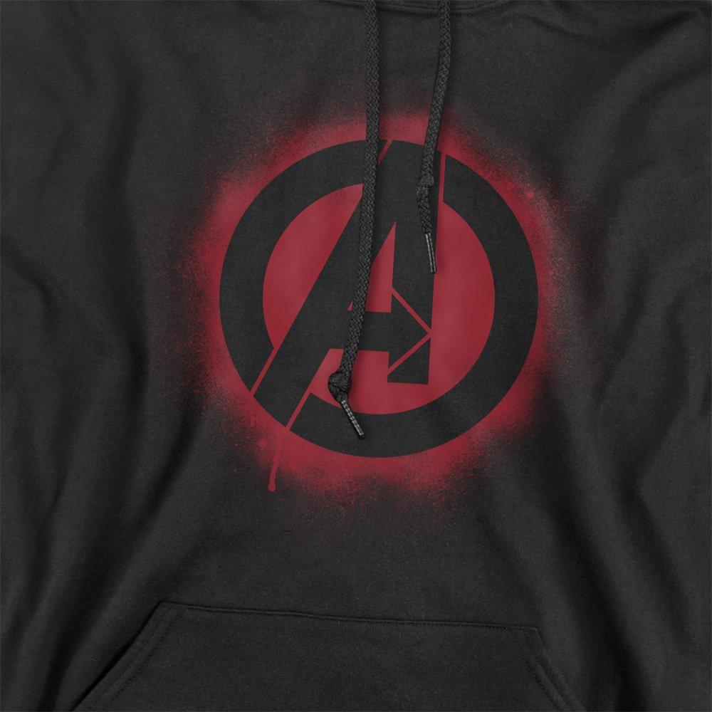 Black - Marvel - Avengers Stencil Logo Mens Hoodie - 2