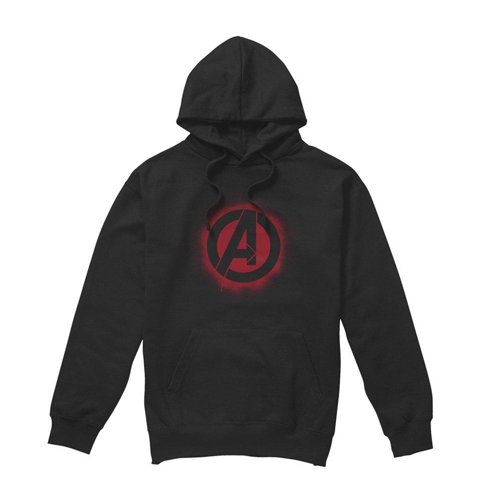 Black - Marvel - Avengers Stencil Logo Mens Hoodie - 4