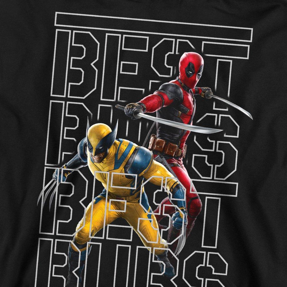 Black - Marvel - DEADPOOL & WOLVERINE BEST BUBS STENCIL Sweatshirt - 2