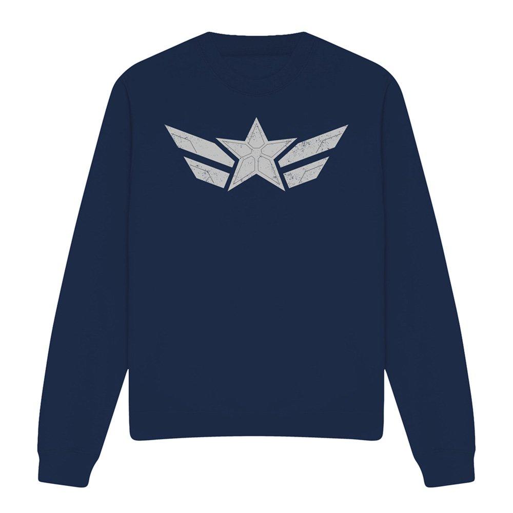 Navy - Marvel - Captain America Brave New World Star Sweatshirt N - 4