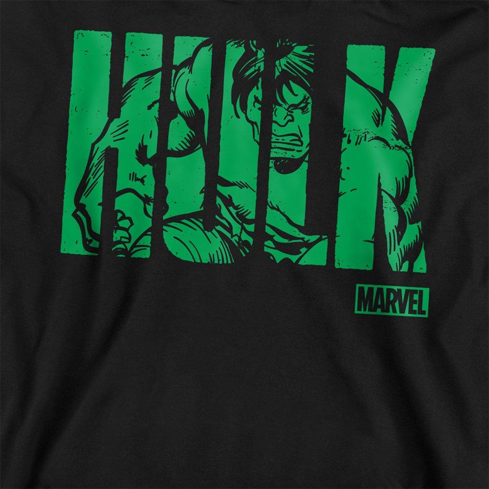 Black - Marvel - Hulk Text Sweatshirt - 2