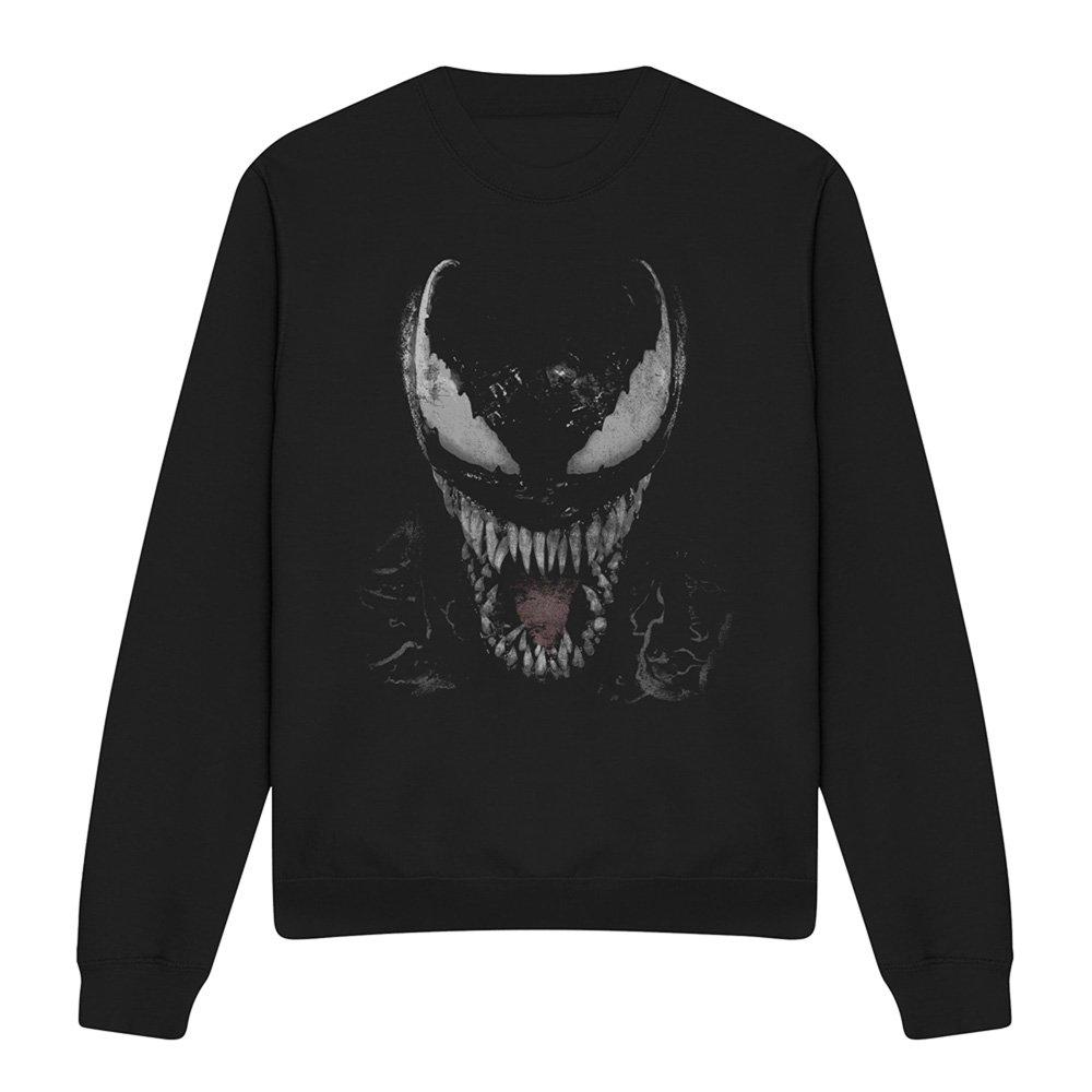 Black - Marvel - Venom Brock Large Face Sweatshirt Black - 4