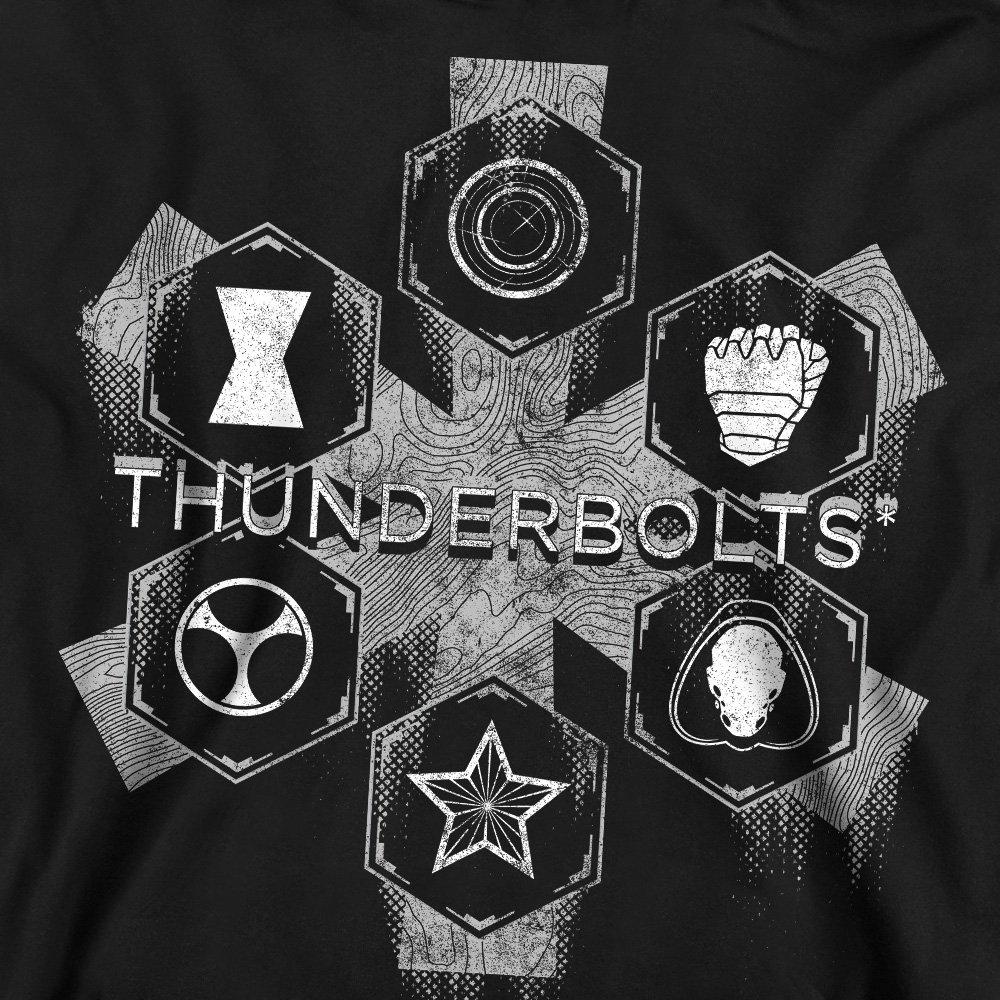 Black - Marvel - Thunderbolts Asterisk Hero Icons Sweatshirt Black - 2