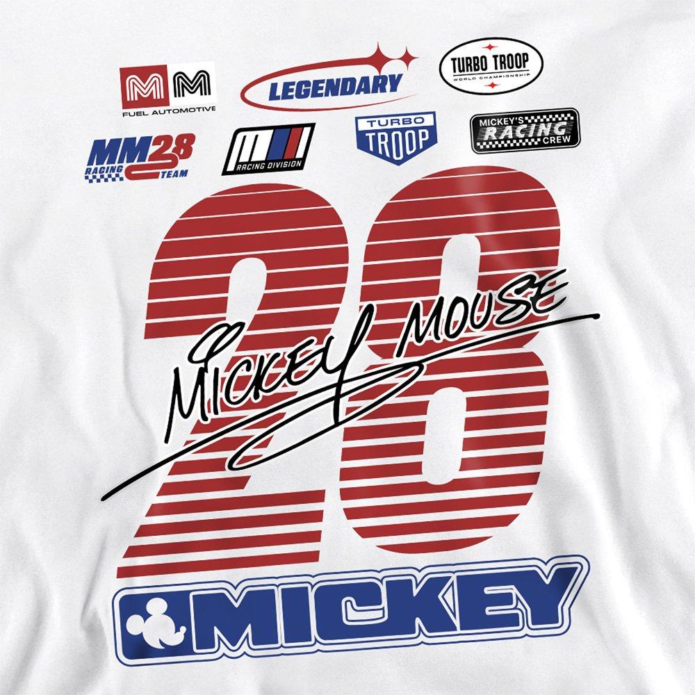 White - Disney - Mickey Mouse Racing Logos Sweatshirt White - 2