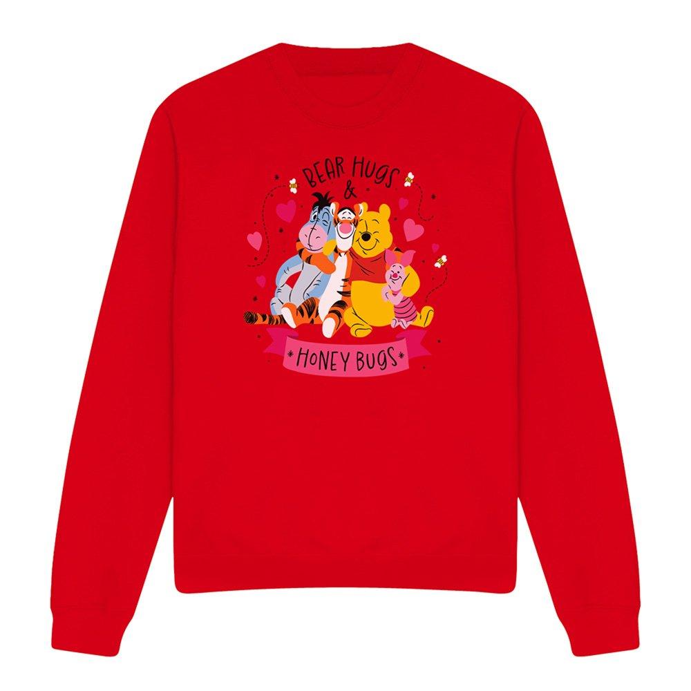 Red - Disney - Winnie The Pooh Bear Hugs Sweatshirt Red - 4