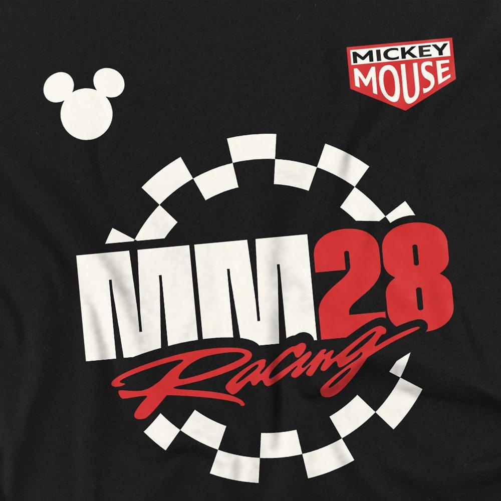 Black - Disney - Mickey Mouse Checkered Racing Badges Kids Sweatshi - 2