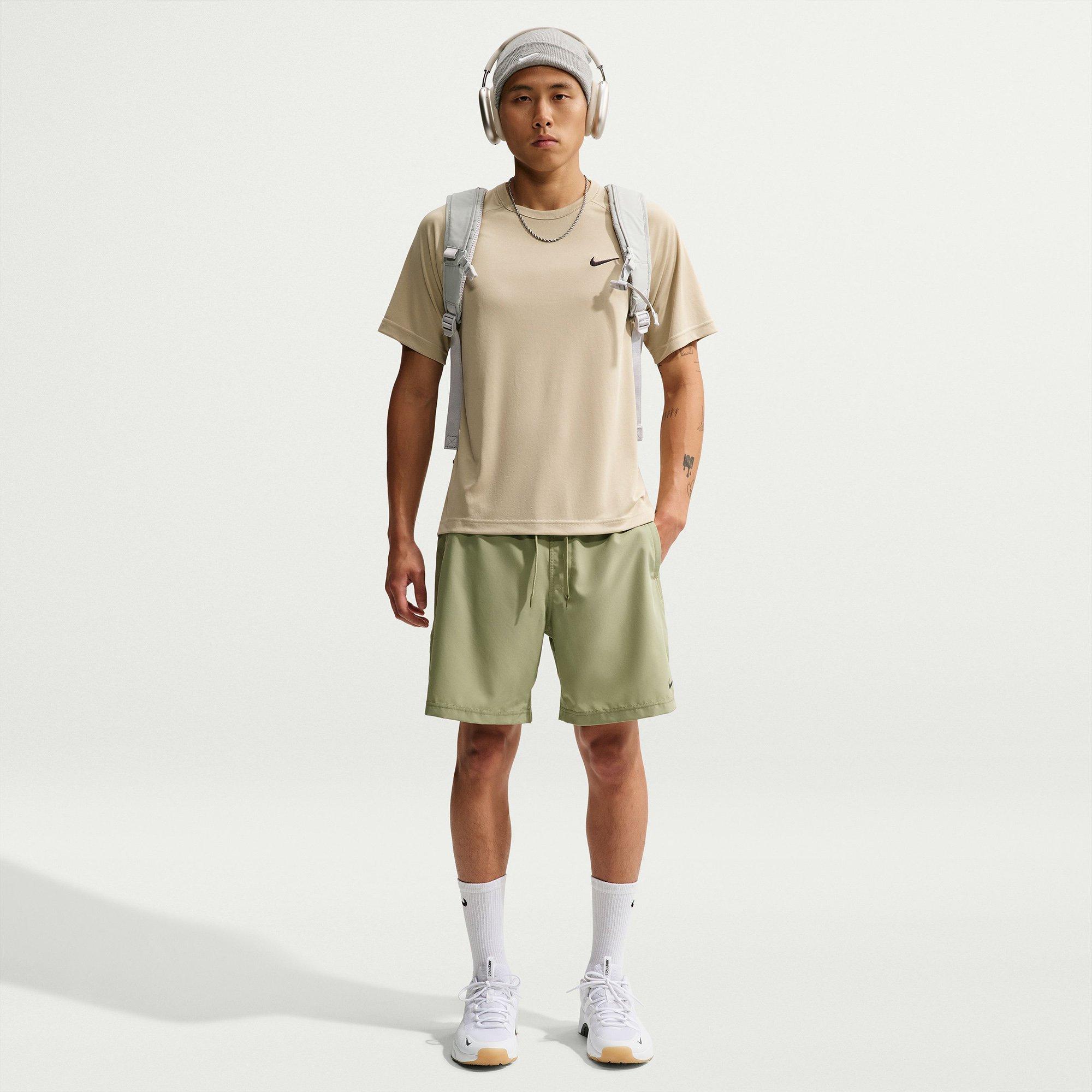 Dusty Olive/Blk - Nike - Dri FIT Form 7 Inch Mens Unlined Versatile Shorts - 2