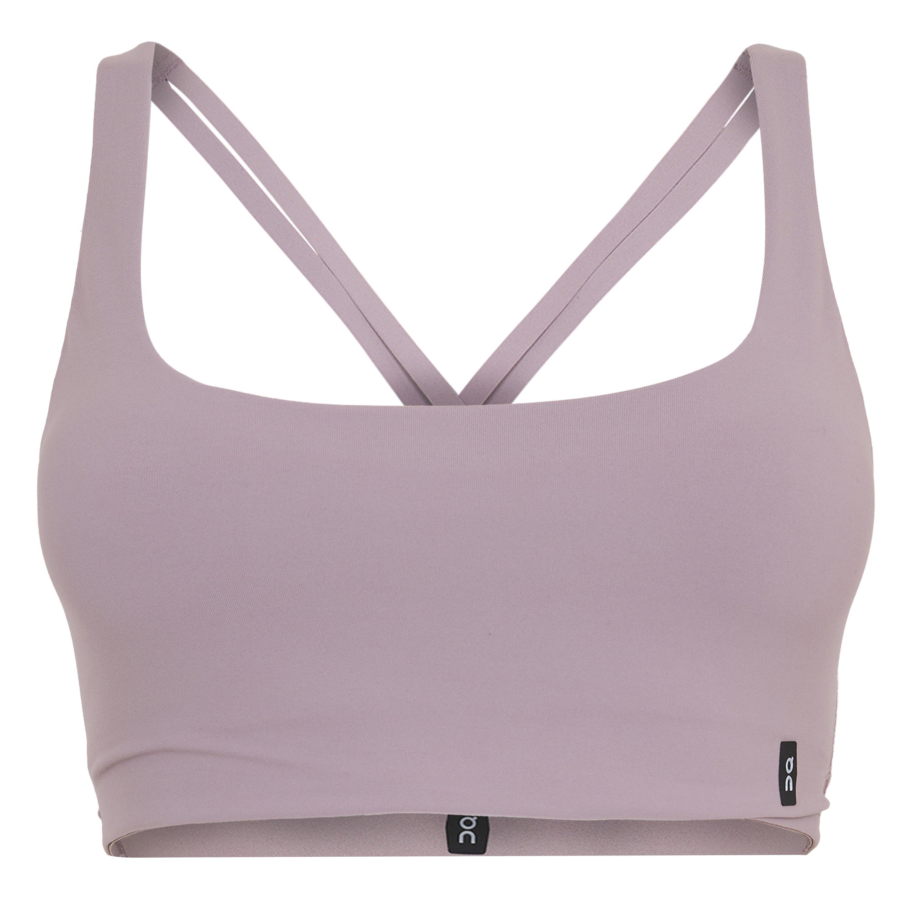 On Women's Medium Impact Non Wired Sports Bra - Heron - Size 14 (L)