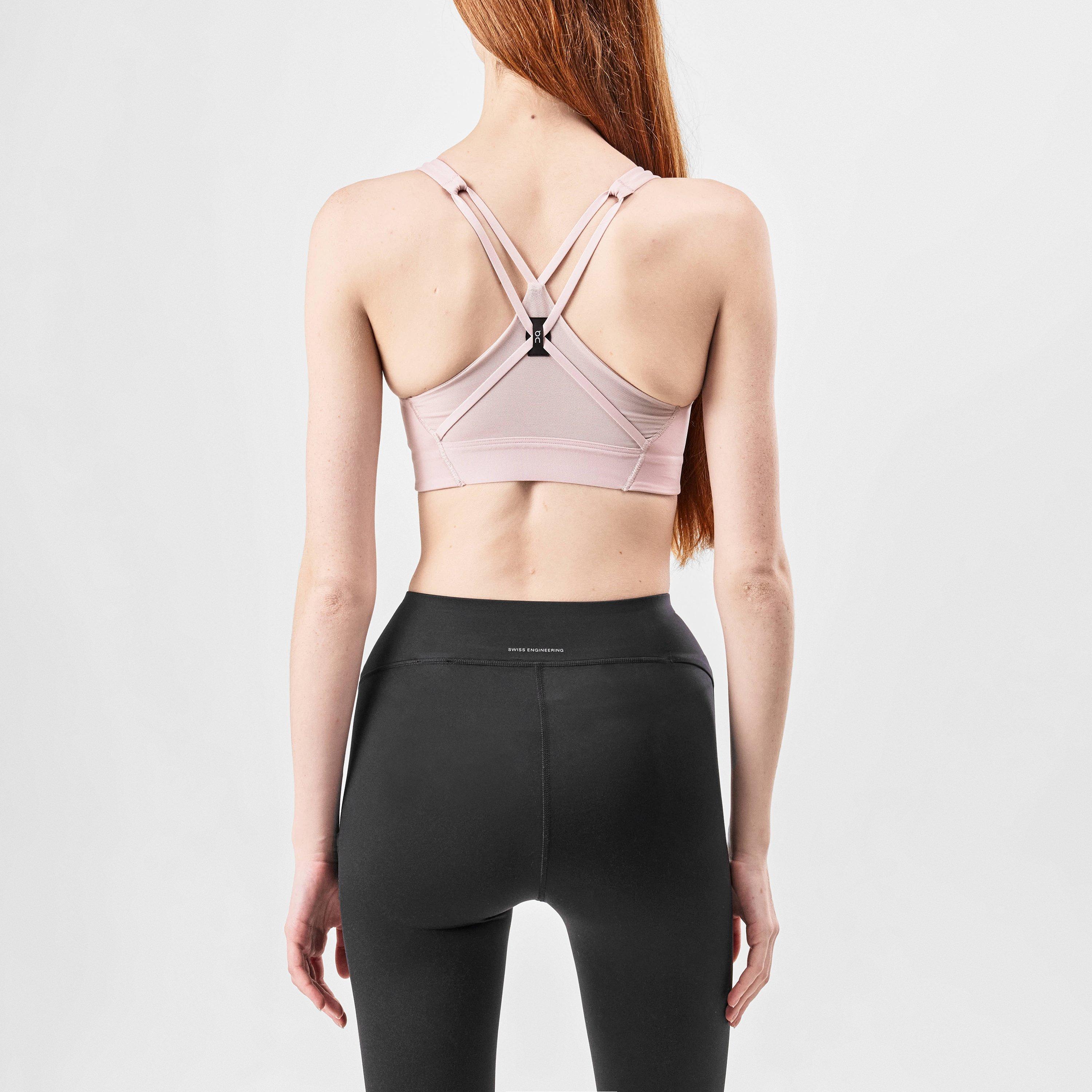 Mauve - On - Women's Medium Impact Sports Bra - 3