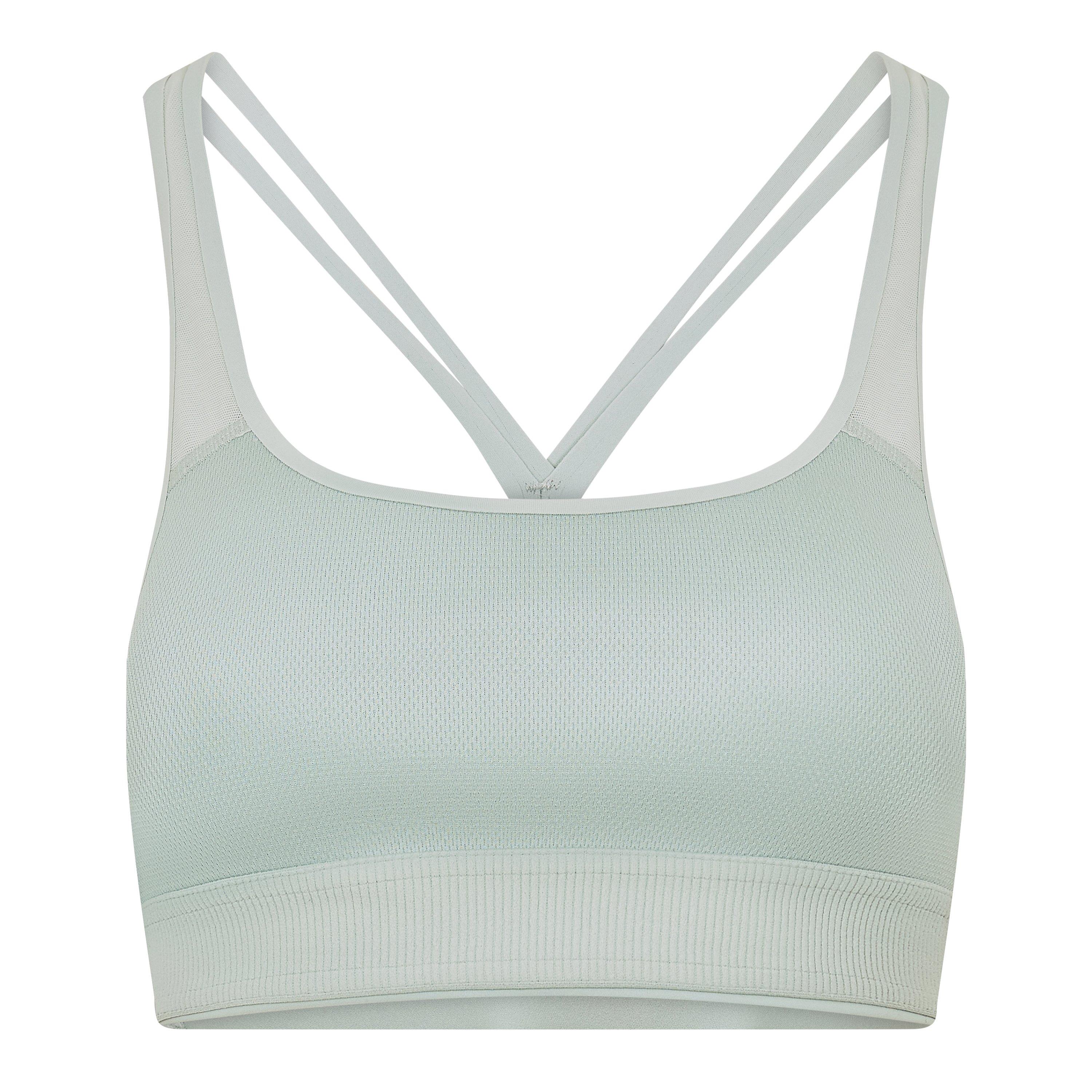 On Women's Medium Impact Non Wired Sports Bra - Mineral - Size 8 (XS)