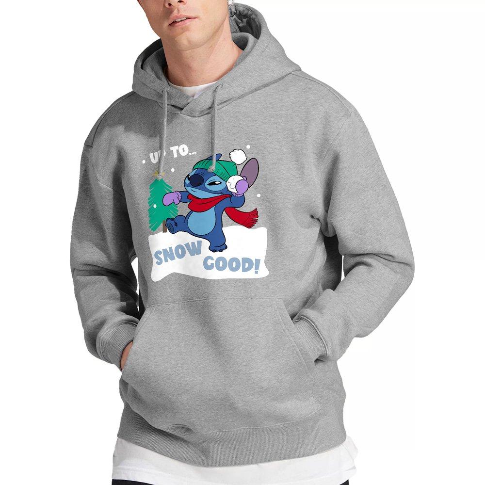 Light Grey - Disney - Lilo & Stitch Up to Snow Good At Christmas Hoodie - 1