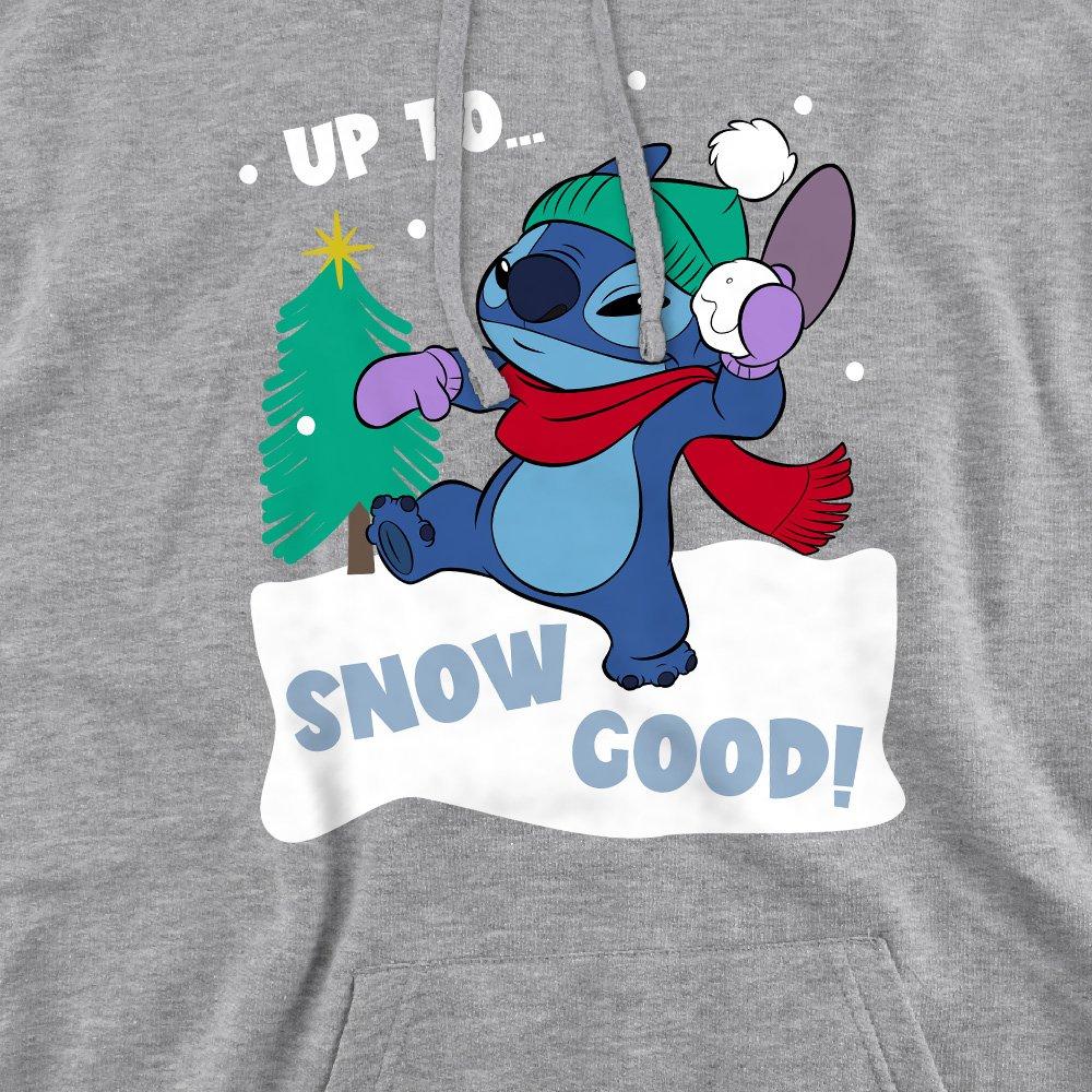 Light Grey - Disney - Lilo & Stitch Up to Snow Good At Christmas Hoodie - 2