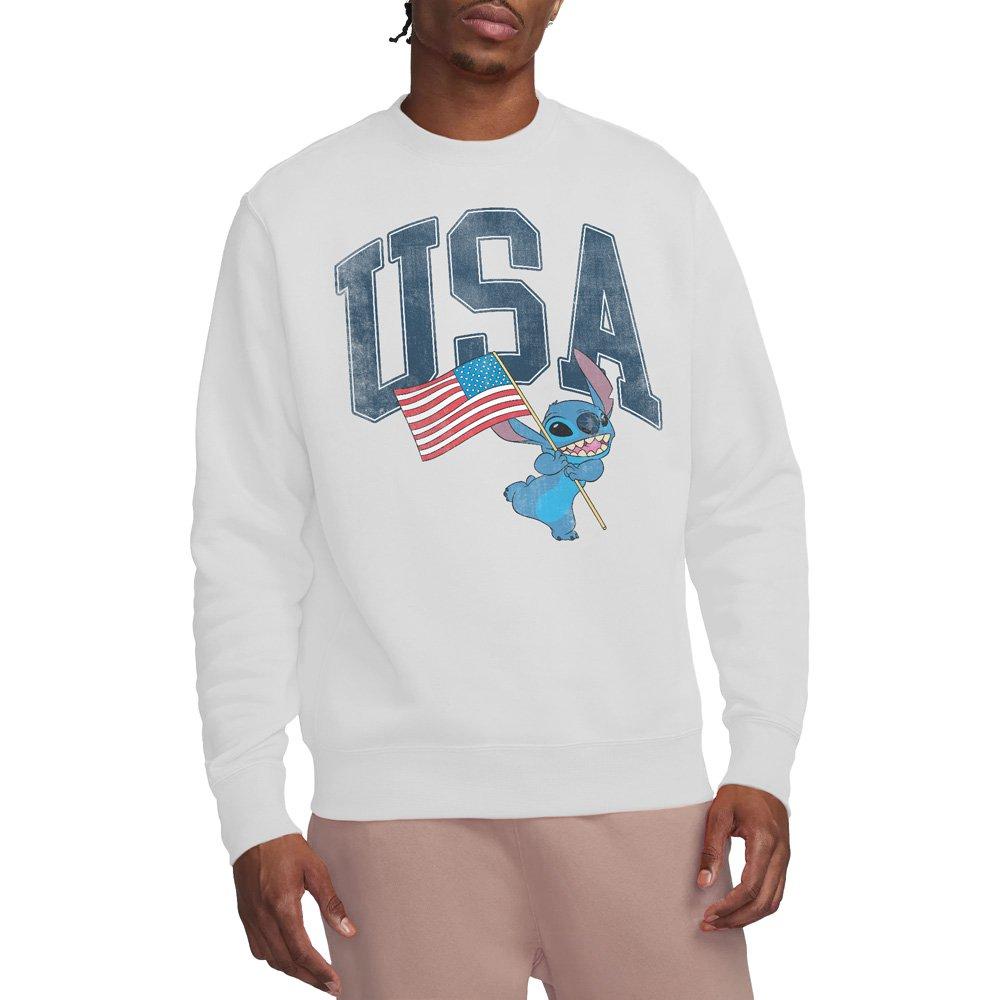 Disney Lilo And Stitch Usa Sweatshirt White