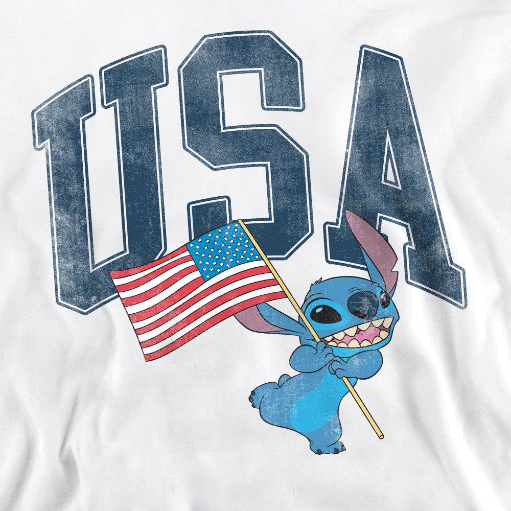 White - Disney - Lilo And Stitch Usa Sweatshirt White - 2