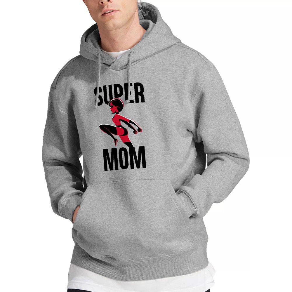 Disney Men's The Incredibles Super Mom Hoodie Light Grey - M