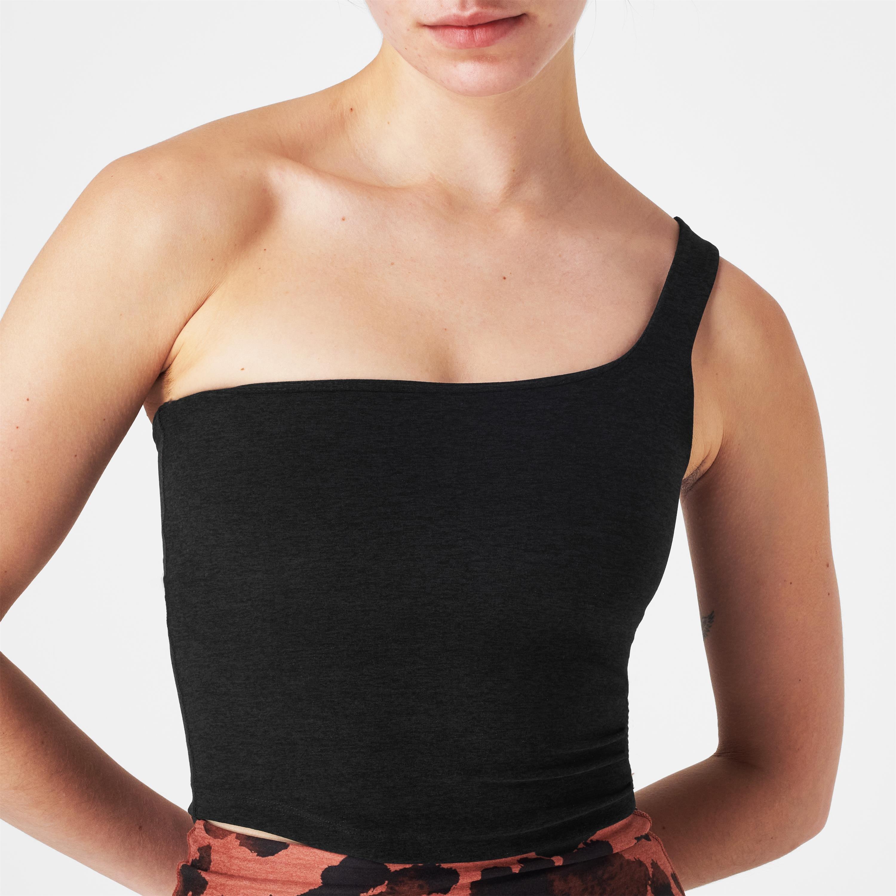 Darkest Night - Beyond Yoga - One Shoulder Cropped Tank - 3