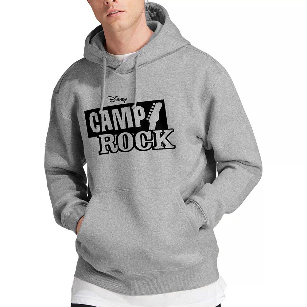 Light Grey - Disney - Camp Rock Mono Logo Hoodie Athletic Heather - 1