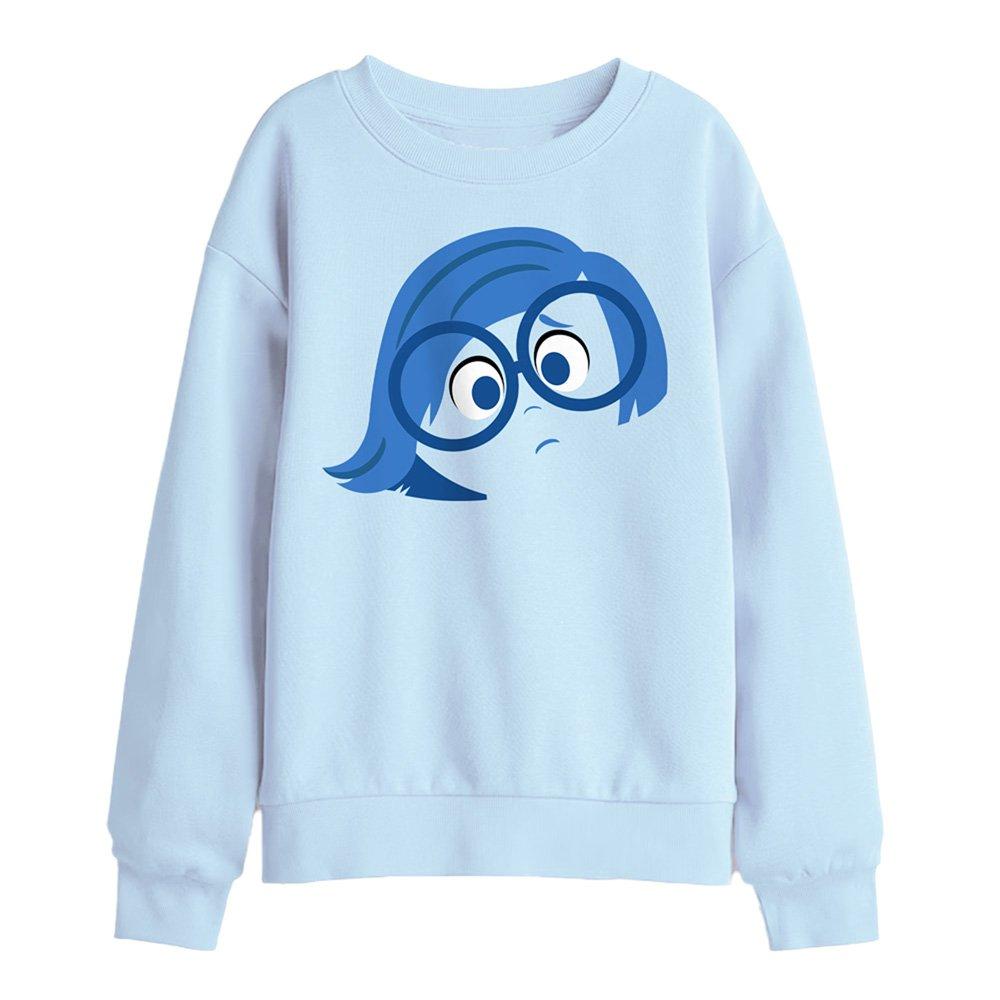 Light Blue - Disney - Inside Out Sadness Face Kids Sweatshirt Light Blu - 1