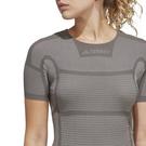 Grefiv/ Blanc - Sportswea adidas - Terrex Drynamo Short Sleeve T-Shirt Womens - 5