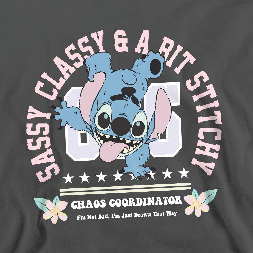Charcoal - Disney - Lilo And Stitch Chaos Coordinator Adult Crew Sweat - 2